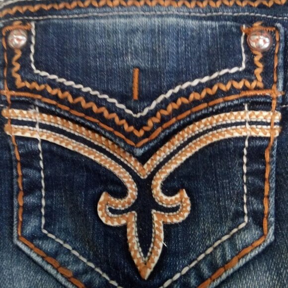 Rock Revival NWOT Women's Jeans 26 Donna Skinny Embellished Embroidered - Picture 1 of 8